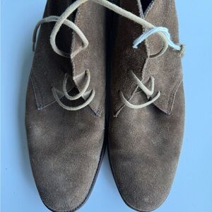 Handmade JD Fisk Men's Brown Suede Chukka Boots